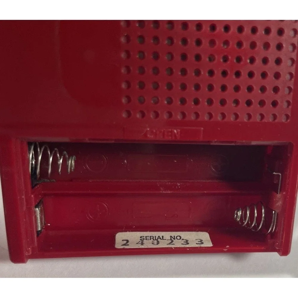 Vintage Sony ICF-S11 ICF-S11W AM/FM Red Pocket Radio JAPAN CIB Box Papers Case